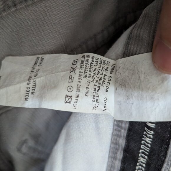 Ann Demeulemeester	Corduroy Gray Straight leg pants with key ring accessory - Picture 6 of 6